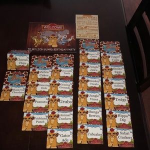 Lion Guard Birthday Signs.
